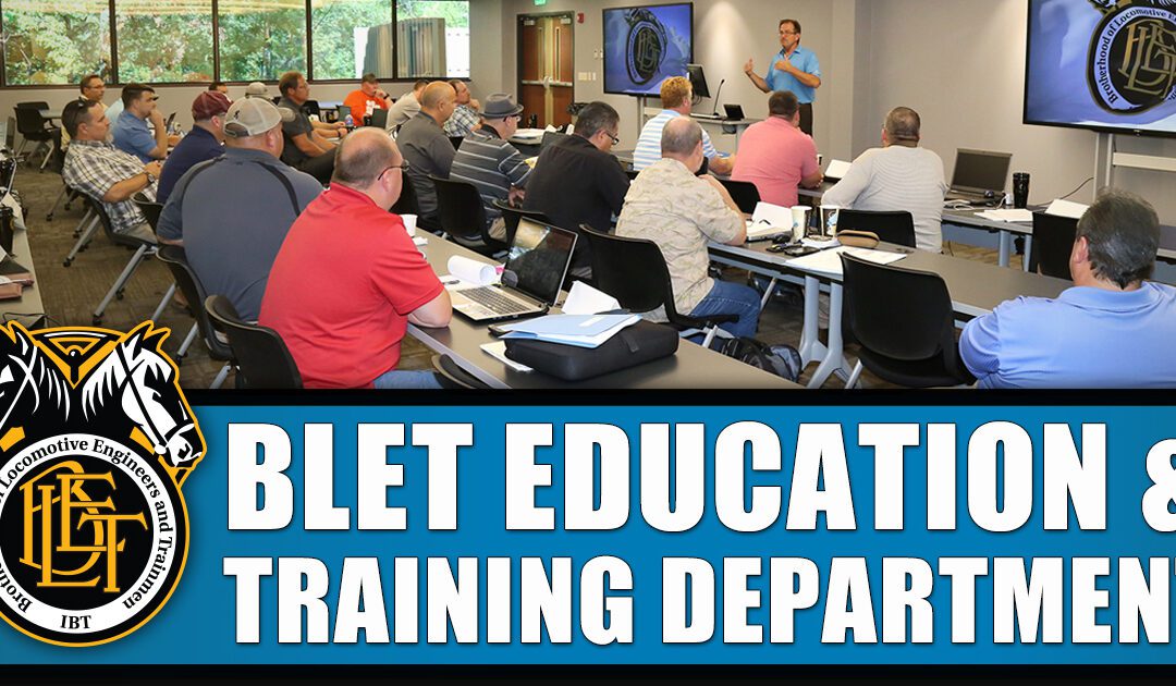 Class in session at BLET Education & Training Center