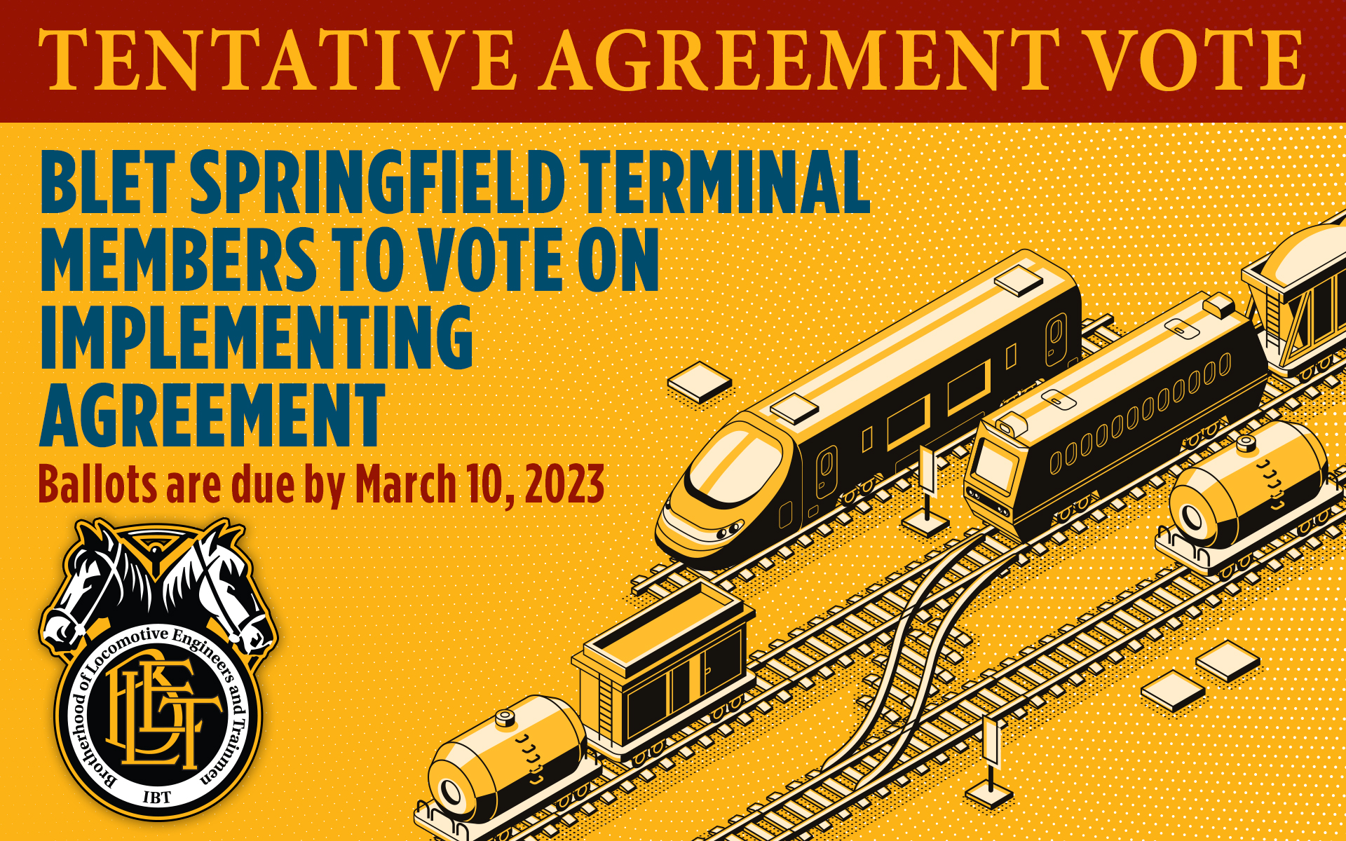 BLET’s Springfield Terminal members to vote on implementing agreement ...