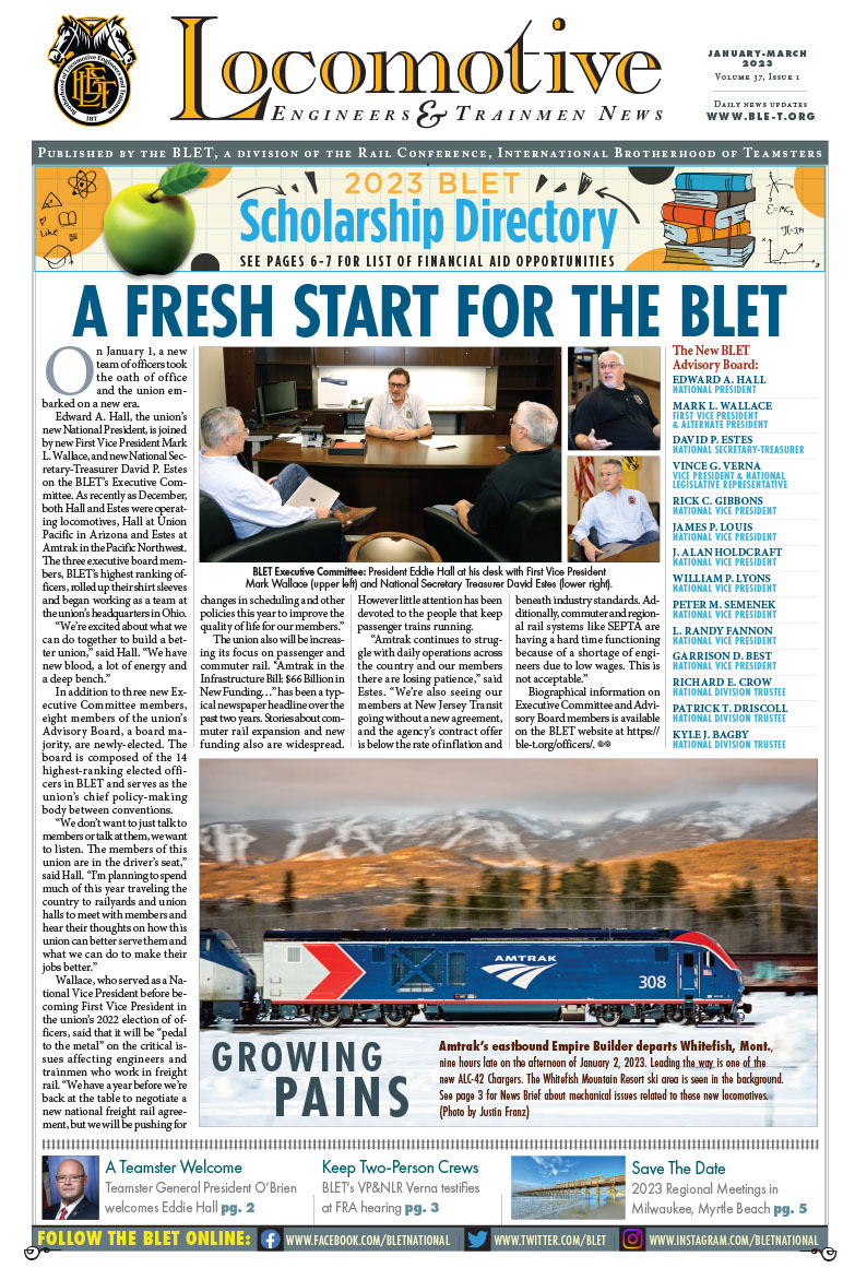 Locomotive Engineers Newsletter Jan-Mar 2023
