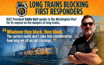 President Hall exposes dangers of long trains in Washington Post interview