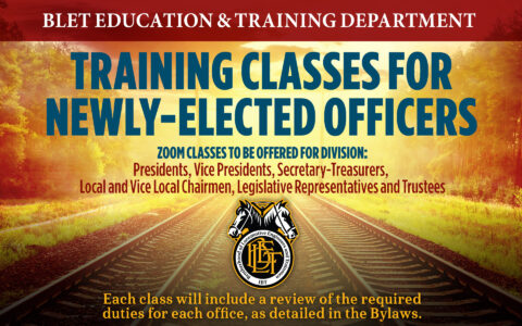 BLET Education & Training Department: Training classes planned for ...