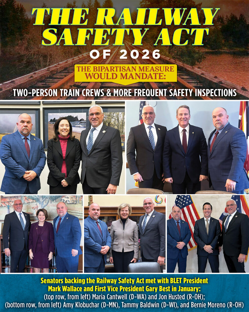 BLET applauds bipartisan reintroduction of the Railway Safety Act ...